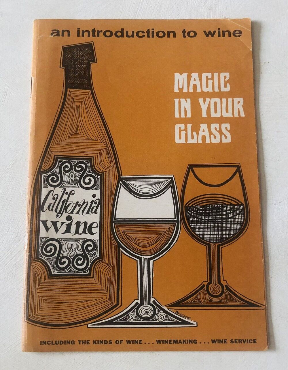 Introduction To Wine Booklet Magic In Your Glass CA Vincent Price Vintage 1966